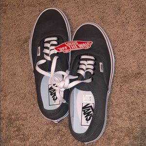 Brand new grey and white vans